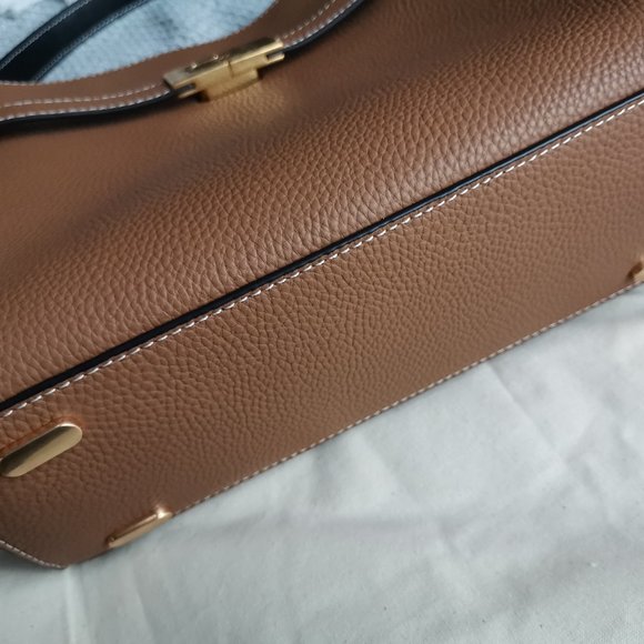 New Tory Burch Leather Lee Radziwill Double Bag - Picture 7 of 8